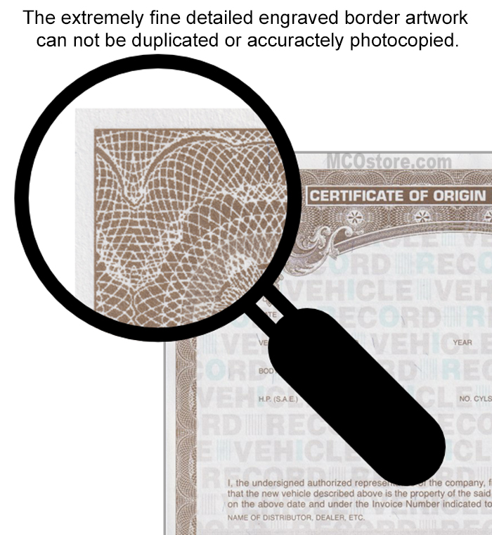 MCO ENGRAVED FINE DETAIL BORDER